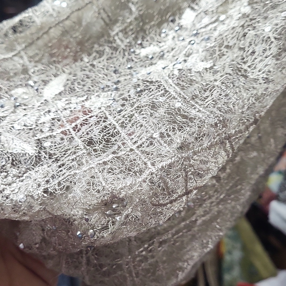 Mac duggal 20283 Grey/mocha goen 10 nwt - Picture 8 of 12